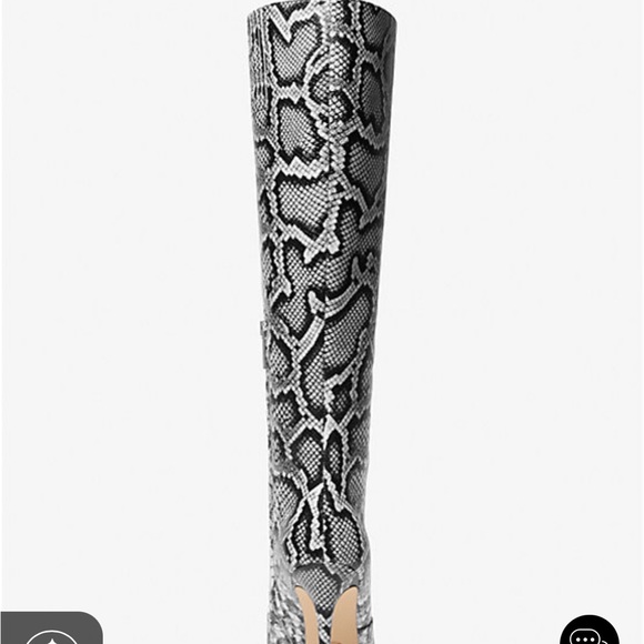 Michael Kors Snake embossed leather tall boot Size 8.5 brand new no box. - Picture 3 of 5